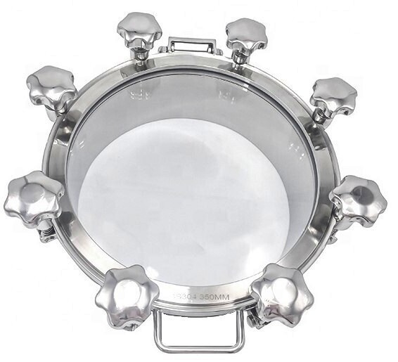 Круглые люки со стеклянной крышкой Люки нержавеющие круглые со стеклянной крышкой